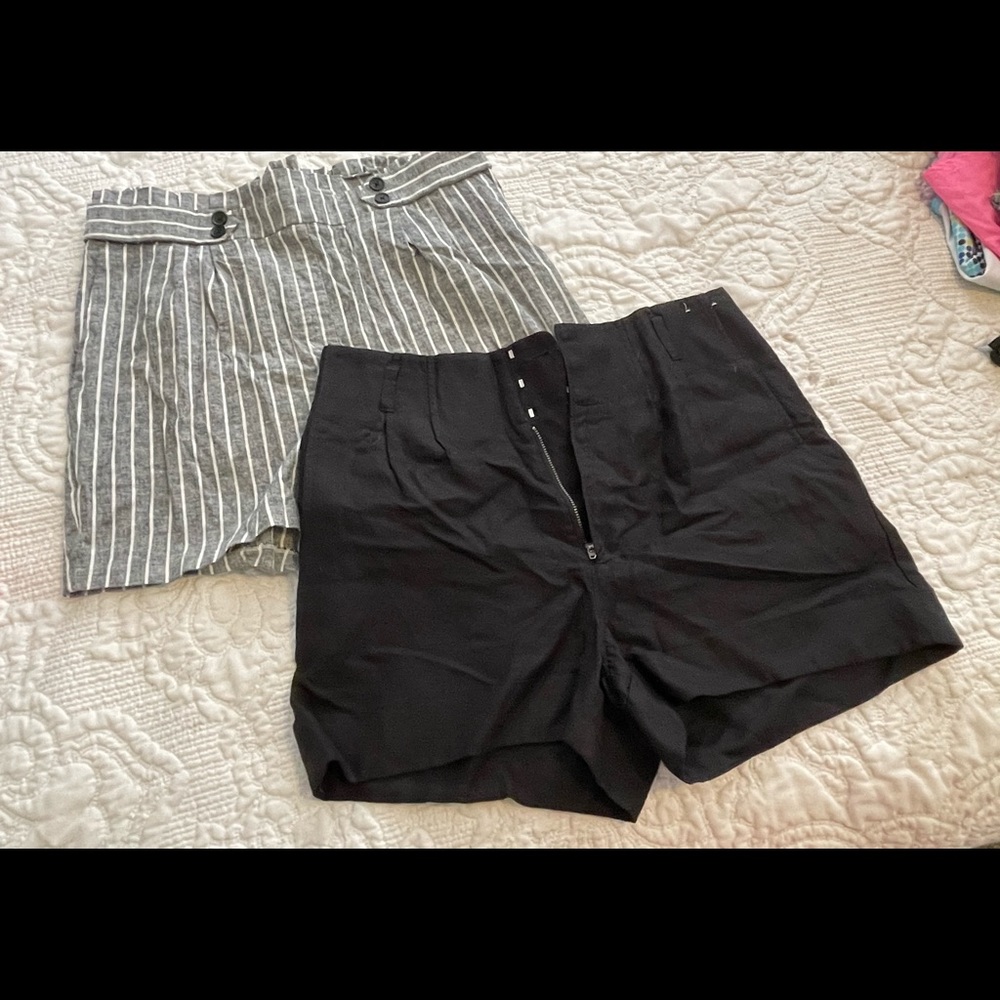 LG/10 Lot of 2 High-Waisted Shorts Express - 1 NWT